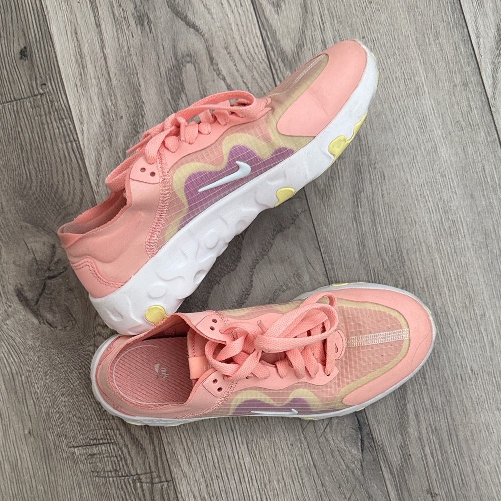 Nike Pink and White Athletic Shoes